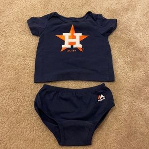 Astros toddler outfit